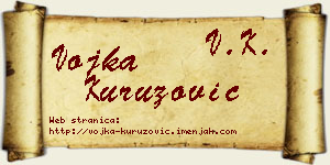 Vojka Kuruzović vizit kartica